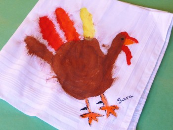 Turkey Napkin Art Example