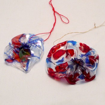 Melted Plastic Cup Ornaments