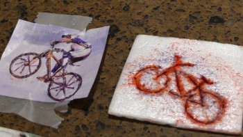 Making Cards - Bike Stamp